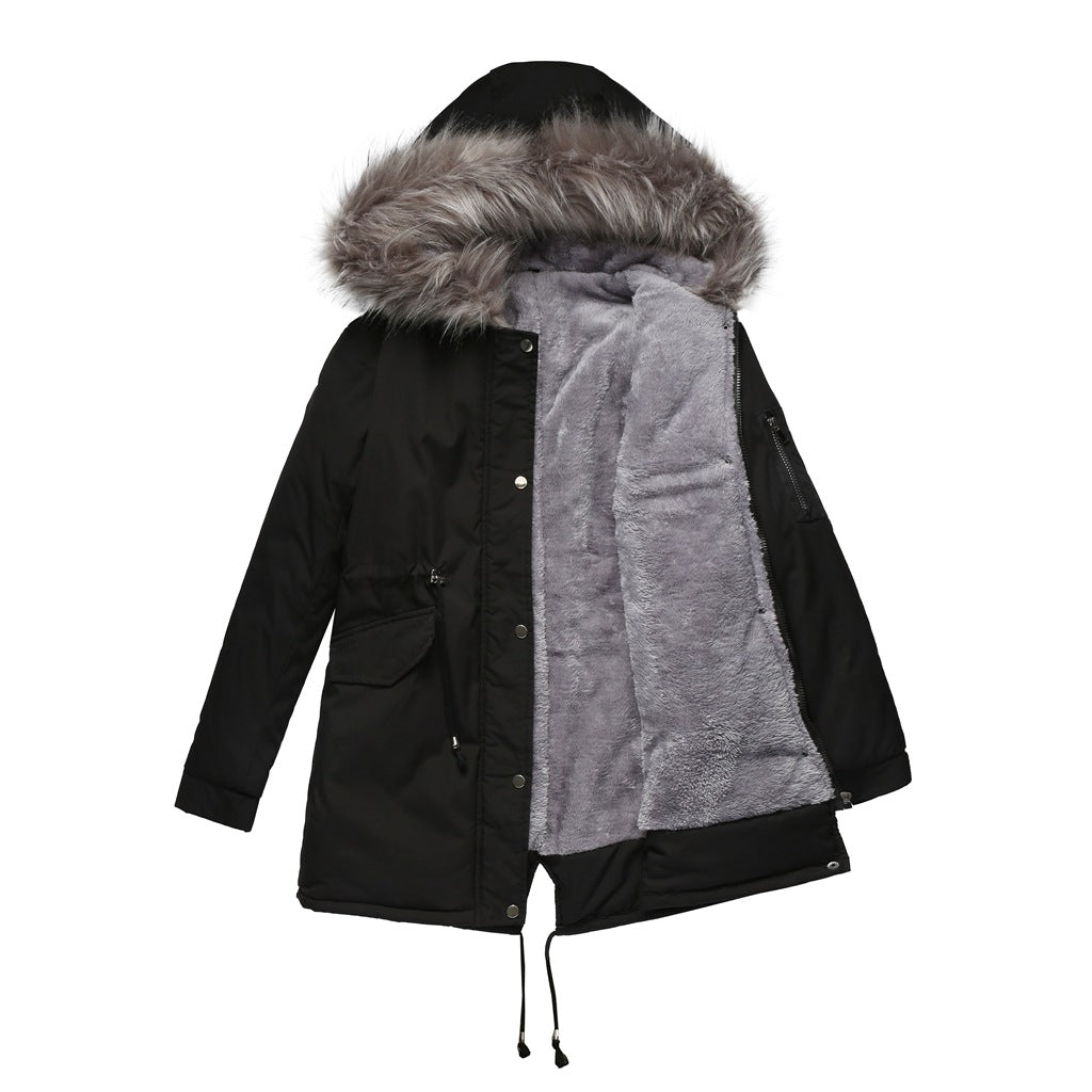 Rhealyn Parka – Stijlvolle Winterjas met Faux-Fur Capuchon