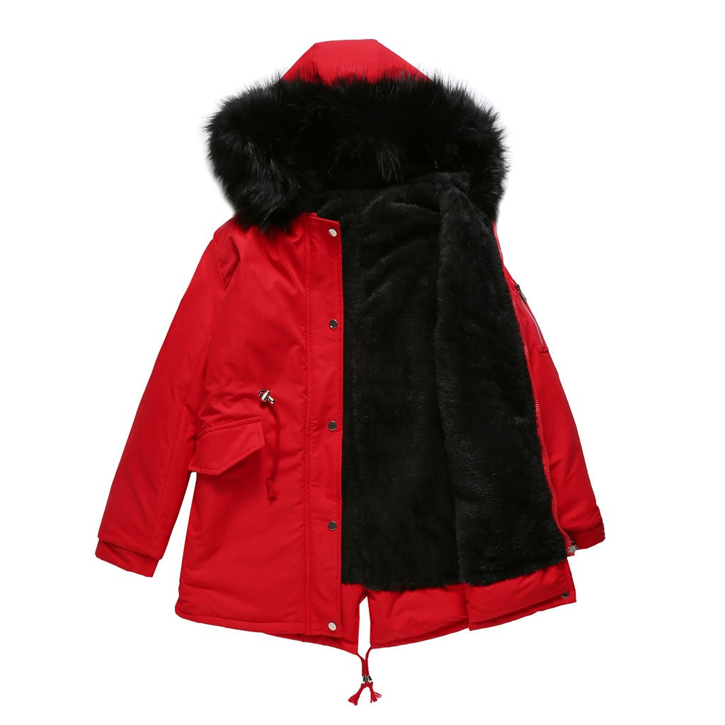 Rhealyn Parka – Stijlvolle Winterjas met Faux-Fur Capuchon