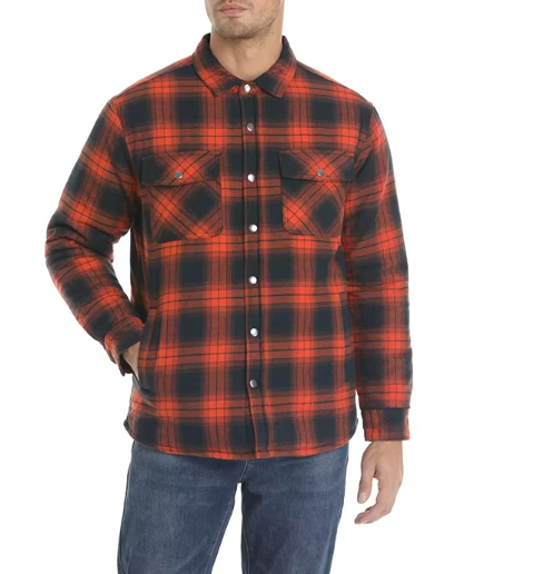 Geruite Herenjas met Voering – Warme Overshirt Jas met Ruitpatroon en Ritssluiting