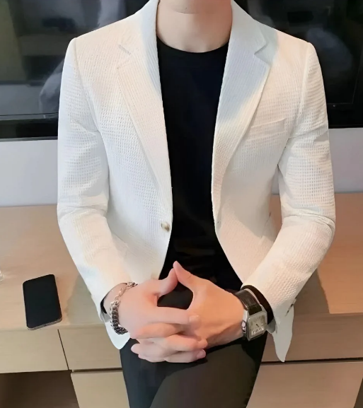 Corvin Kostuumjas – Stijlvolle Comfortabele Herenjas voor Formele Gelegenheden