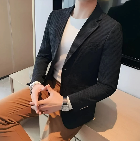 Corvin Kostuumjas – Stijlvolle Comfortabele Herenjas voor Formele Gelegenheden