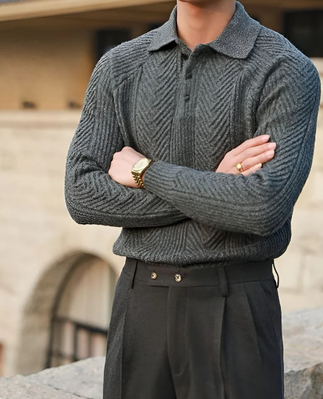 Alban Herentrui – Warme Comfortabele Gebreide Trui voor de Winter