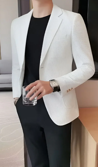 Corvin Kostuumjas – Stijlvolle Comfortabele Herenjas voor Formele Gelegenheden