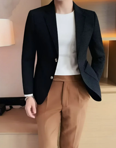 Corvin Kostuumjas – Stijlvolle Comfortabele Herenjas voor Formele Gelegenheden