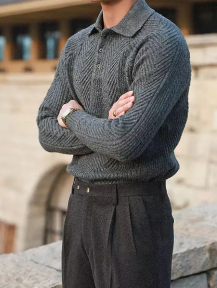 Alban Herentrui – Warme Comfortabele Gebreide Trui voor de Winter