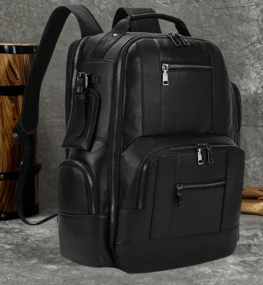 Aurel Rugzak – Stijlvolle Duurzame Leren Rugtas voor Dagelijks Gebruik