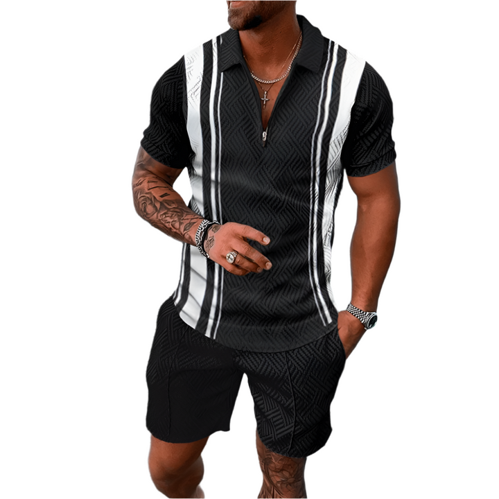 Braidy Heren Zomerset – Stijlvolle Set met T-shirt en Shorts in Comfortabele Pasvorm