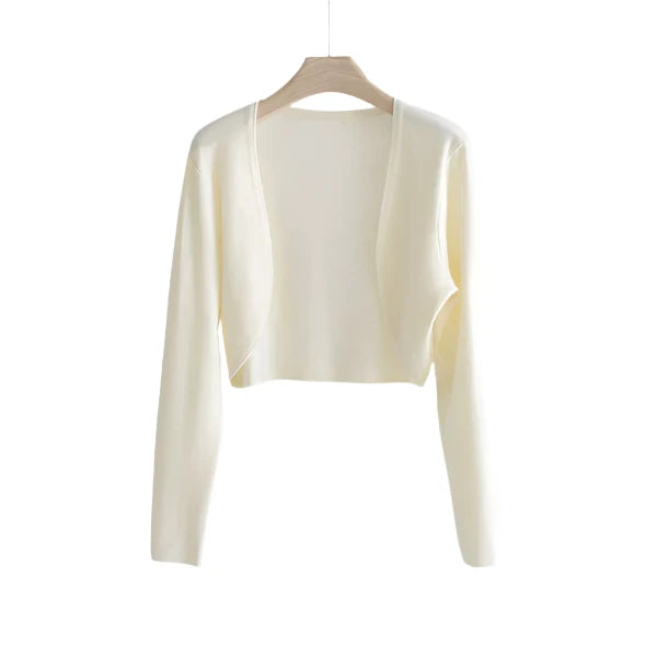 Marella Cropped Cardigan – Elegante Dames Bolero met Lange Mouwen