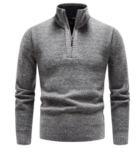 Caius Trui – Stijlvolle Comfortabele Heren Trui met Halve Rits