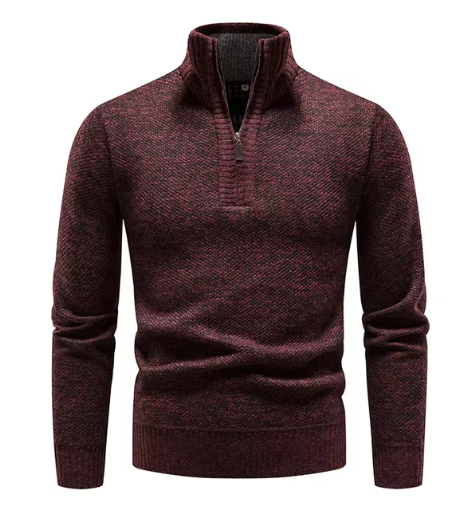 Caius Trui – Stijlvolle Comfortabele Heren Trui met Halve Rits