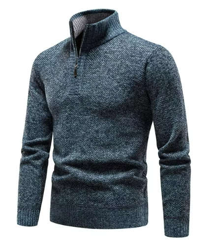 Caius Trui – Stijlvolle Comfortabele Heren Trui met Halve Rits