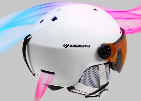 Moderne Severus Skihelm met Geïntegreerd Vizier