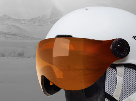 Moderne Severus Skihelm met Geïntegreerd Vizier