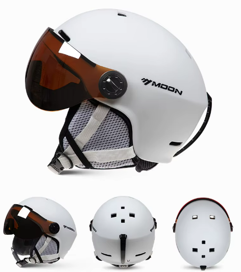 Moderne Severus Skihelm met Geïntegreerd Vizier