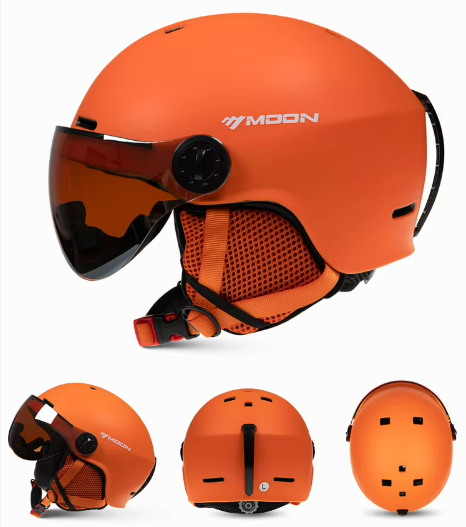 Moderne Severus Skihelm met Geïntegreerd Vizier