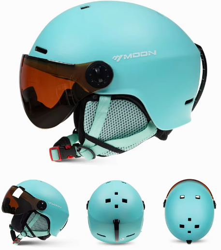 Moderne Severus Skihelm met Geïntegreerd Vizier