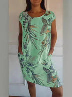 Sorelle | Robe Fluide Imprimée à Poches