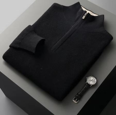 Calvero Trui – Tijdloze Halve-Rits Trui voor Stijlvolle Comfort