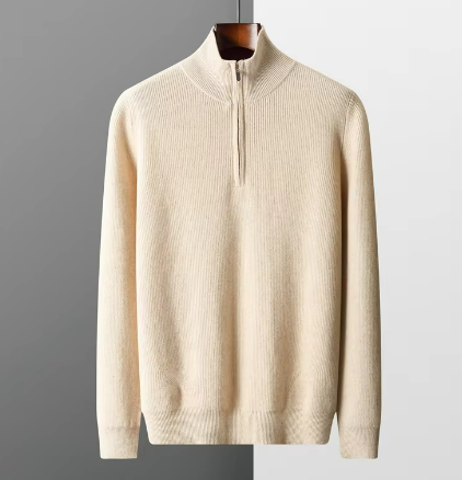 Calvero Trui – Tijdloze Halve-Rits Trui voor Stijlvolle Comfort