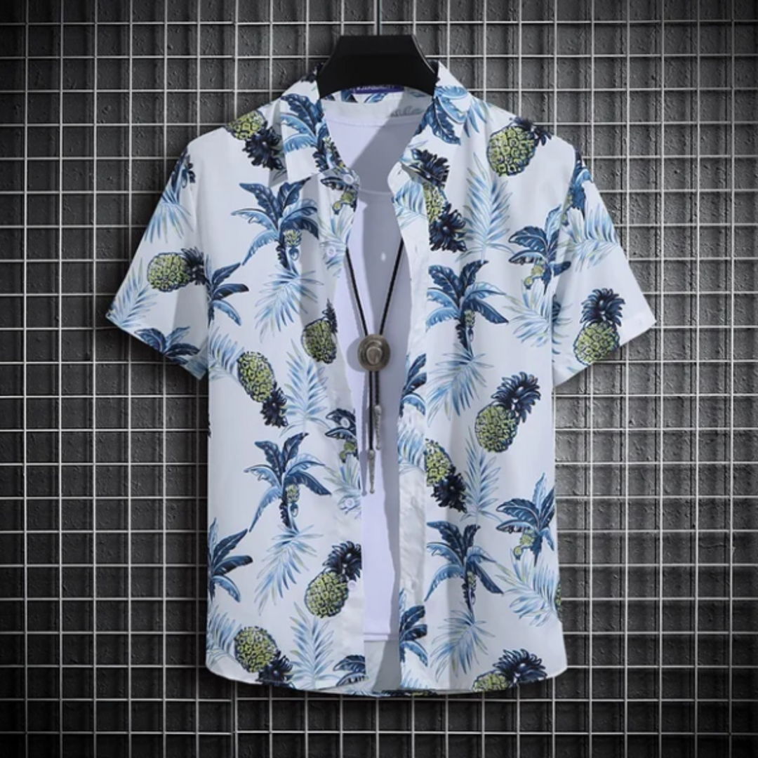 Austin Hawaii Flowerpower Blouse voor Heren