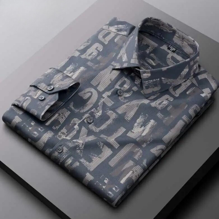 Madox Wedding Blouse voor Heren – Stijlvolle Bloemenblouse voor Bruiloften en Speciale Gelegenheden