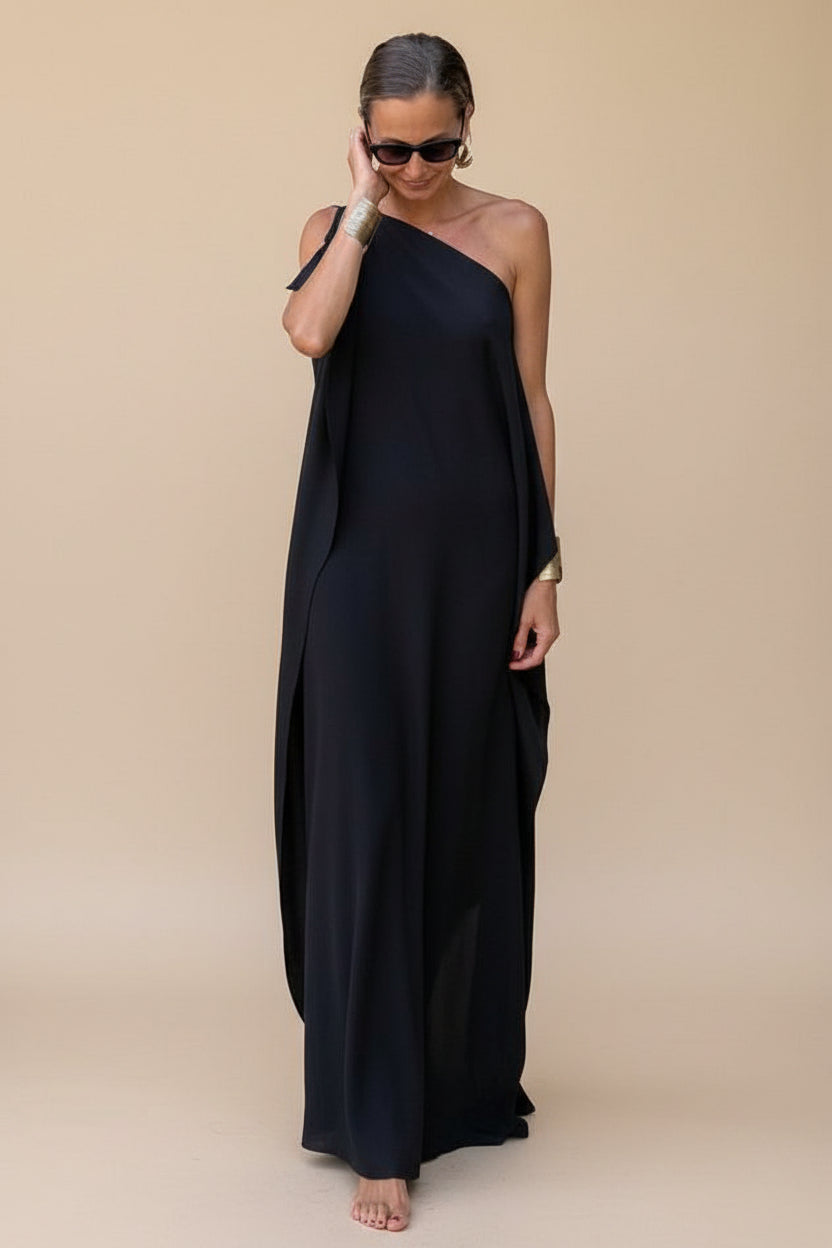 Calyra | Robe Caftan Fluide Asymétrique