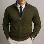 Julien | Cardigan Zippé en Laine Mérinos
