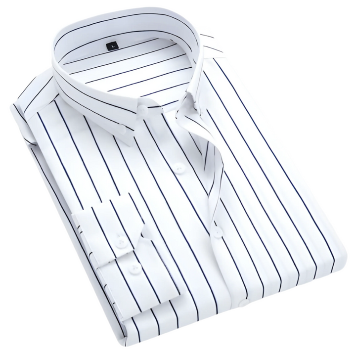 Howard Boot – Gestreepte Heren Blouse met Tijdloze Stijl en Comfort