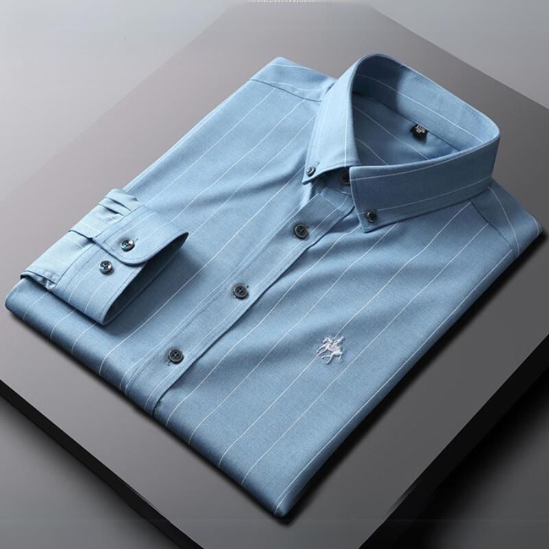 Gryffin Anti-Kreuk Blouse voor Heren – Strijkvrij Comfort met Tijdloze Elegantie