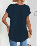 Elira | T-shirt Fluide à Col V