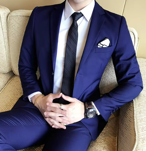 Elric Pak – Modern Slim-Fit Herenpak met Tijdloze Elegantie