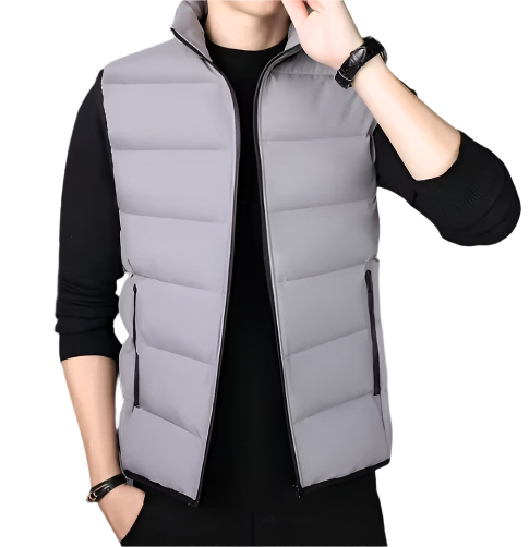 Fendral Bodywarmer – Gewatteerde Herenbodywarmer met Comfortabele Pasvorm en Diepe Ritszakken