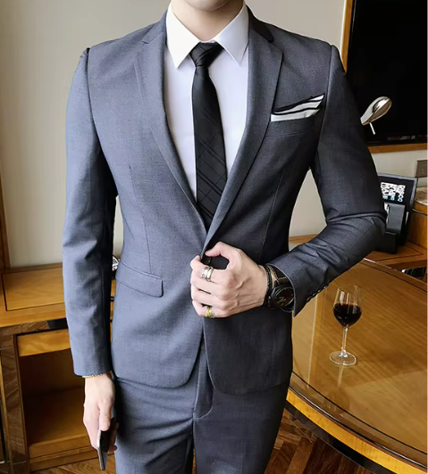 Elric Pak – Modern Slim-Fit Herenpak met Tijdloze Elegantie