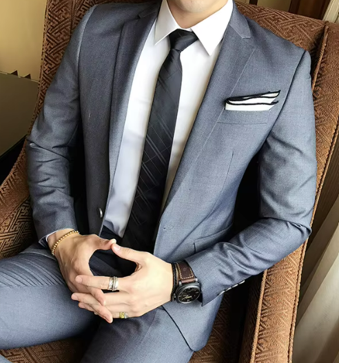 Elric Pak – Modern Slim-Fit Herenpak met Tijdloze Elegantie