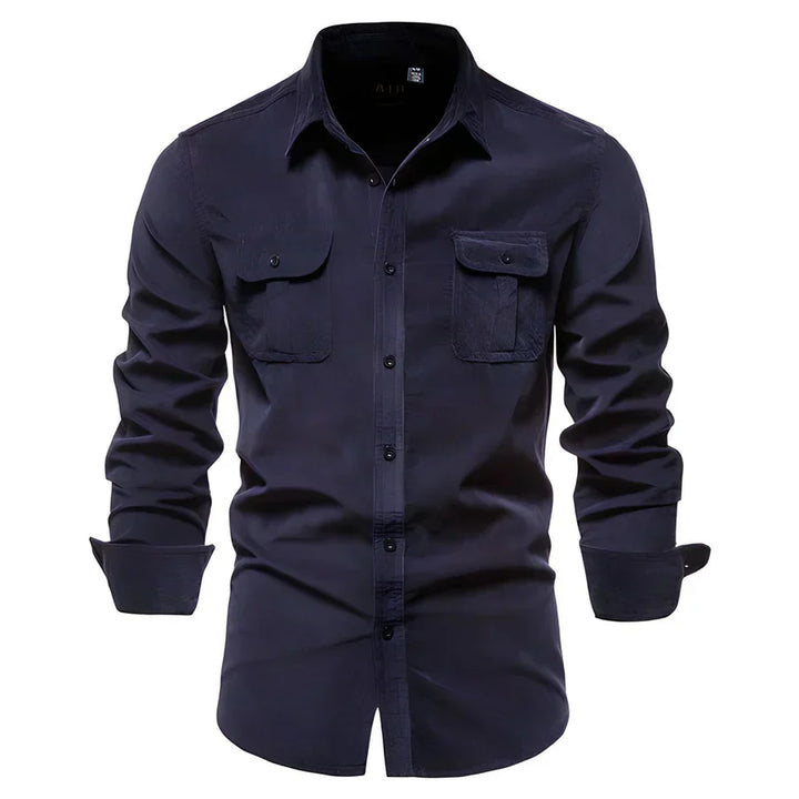 Ovado Slim Corduroy Shirt – Slanke Pasvorm, Tijdloze Klasse