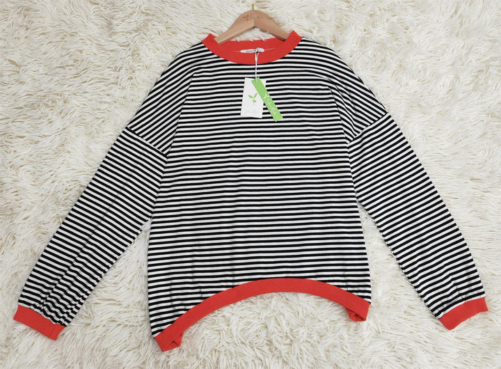 Serenya Gestreepte Trui – Zachte Damestrui met Ademend Materiaal en Tijdloze Look