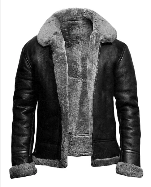 Dirk – Shearling Gevoerde Leren Jas met Tijdloze Klasse