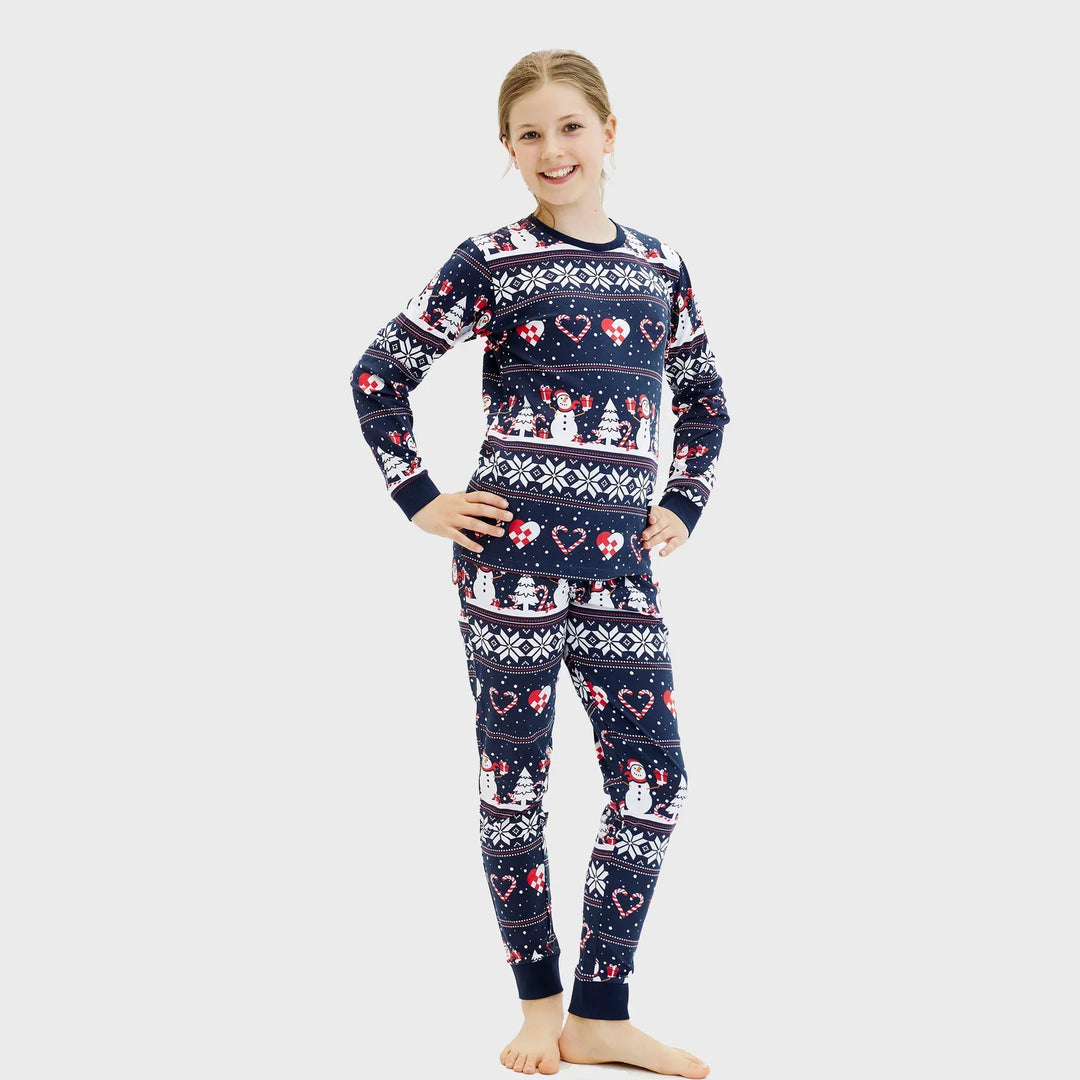 Berenice Pyjama-Set – Zachte Kinderpyjama met Feestelijke Print