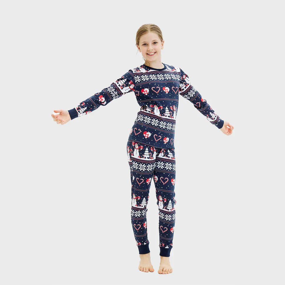 Berenice Pyjama-Set – Zachte Kinderpyjama met Feestelijke Print