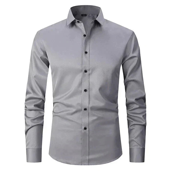 Eliano Wit Heren Overhemd – Slim Fit Dress Shirt van Hoogwaardige Kwaliteit