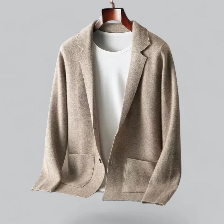 Guthrie Jasje – Luxe Cashmere Herenjasje met Merino Wol Kraag