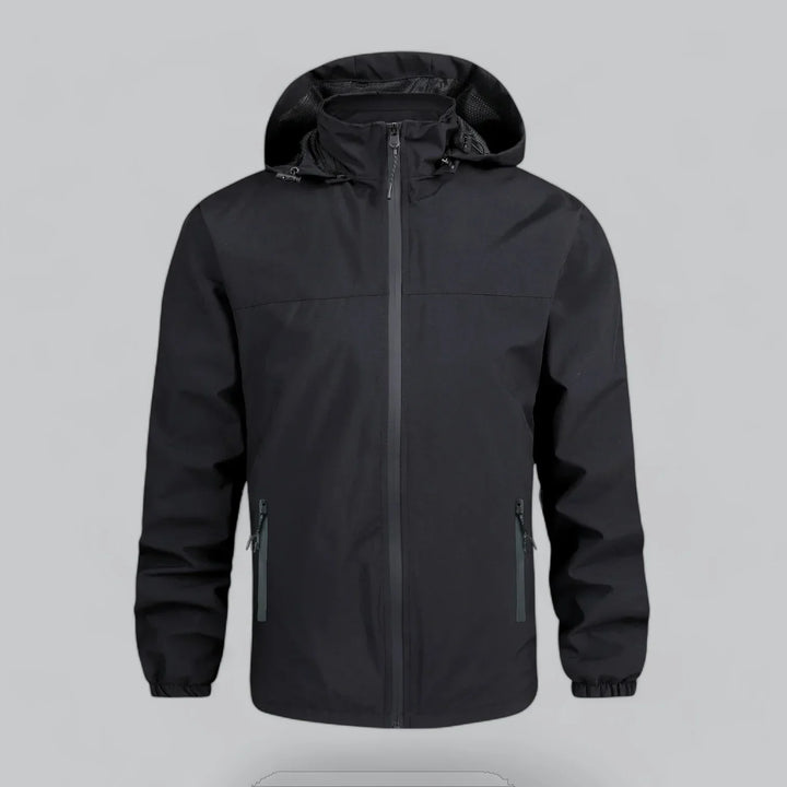 Orvyn Heren Waterproof Windbreaker – Lichtgewicht Wind- en Regenjas met Afneembare Capuchon