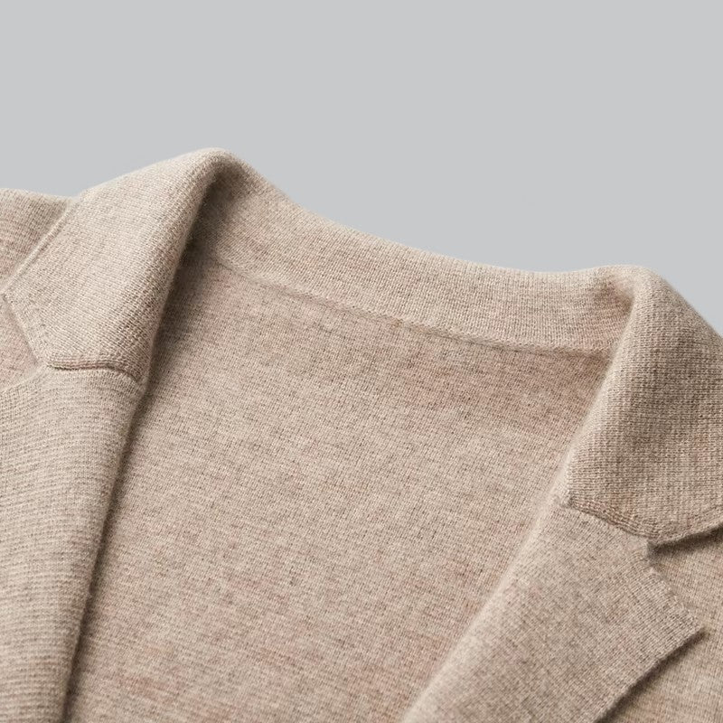 Guthrie Jasje – Luxe Cashmere Herenjasje met Merino Wol Kraag