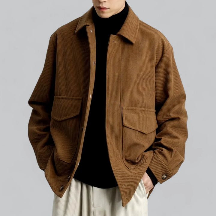 Eldric Ribgebreide Winterjas – Warme Herenjas met Tijdloze Klasse