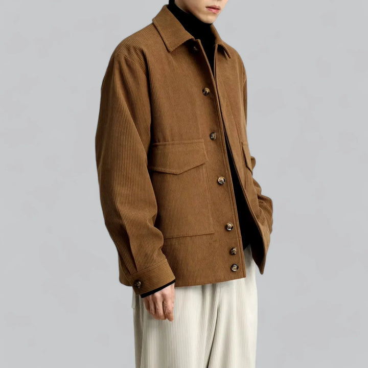 Eldric Ribgebreide Winterjas – Warme Herenjas met Tijdloze Klasse