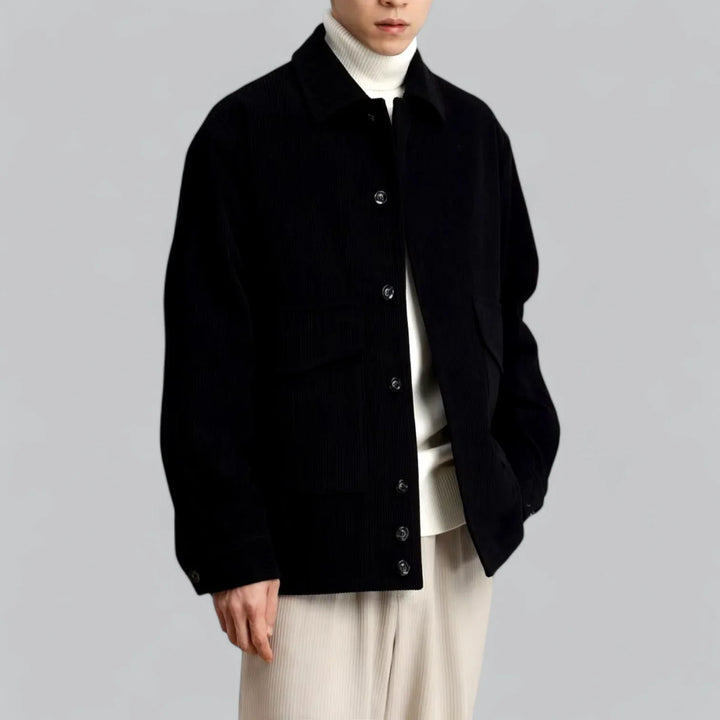 Eldric Ribgebreide Winterjas – Warme Herenjas met Tijdloze Klasse