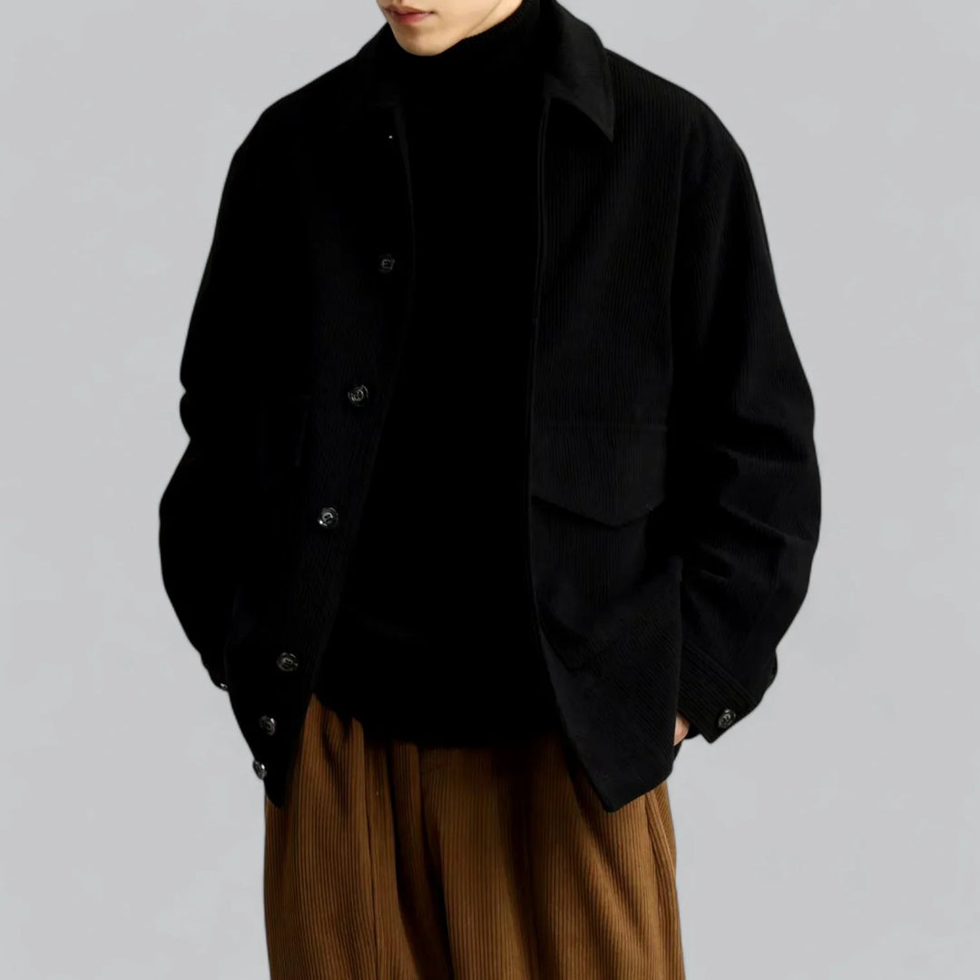 Eldric Ribgebreide Winterjas – Warme Herenjas met Tijdloze Klasse