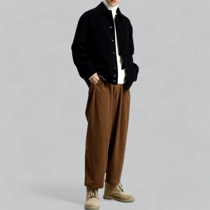 Eldric Ribgebreide Winterjas – Warme Herenjas met Tijdloze Klasse