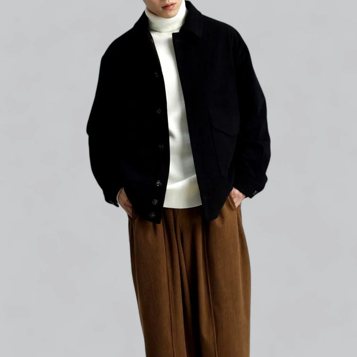 Eldric Ribgebreide Winterjas – Warme Herenjas met Tijdloze Klasse