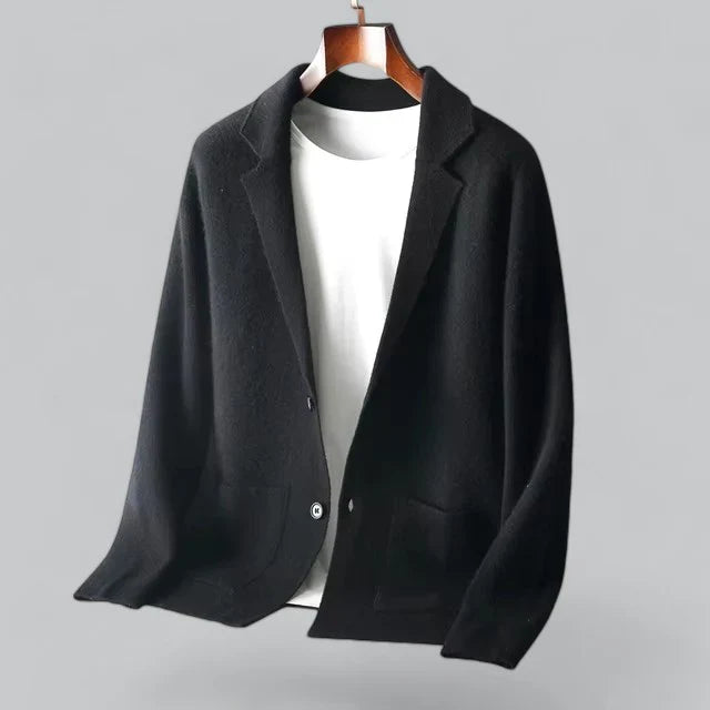 Guthrie Jasje – Luxe Cashmere Herenjasje met Merino Wol Kraag